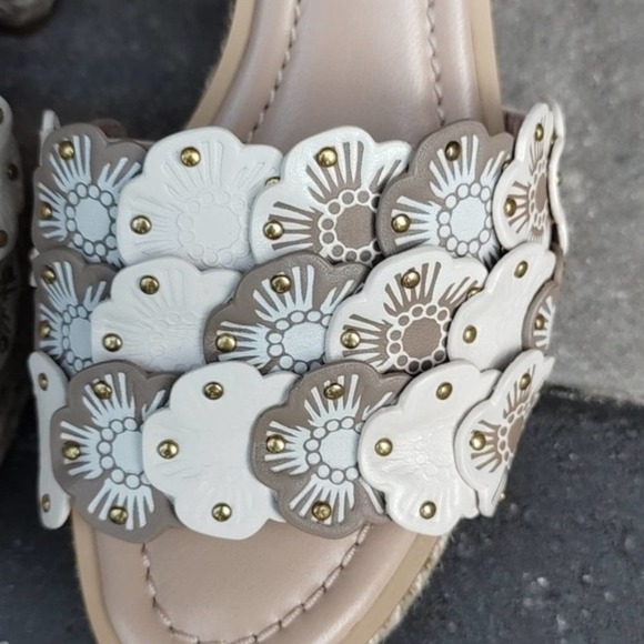COACH Jae Espadrille Wedge Sandals - Picture 8 of 9